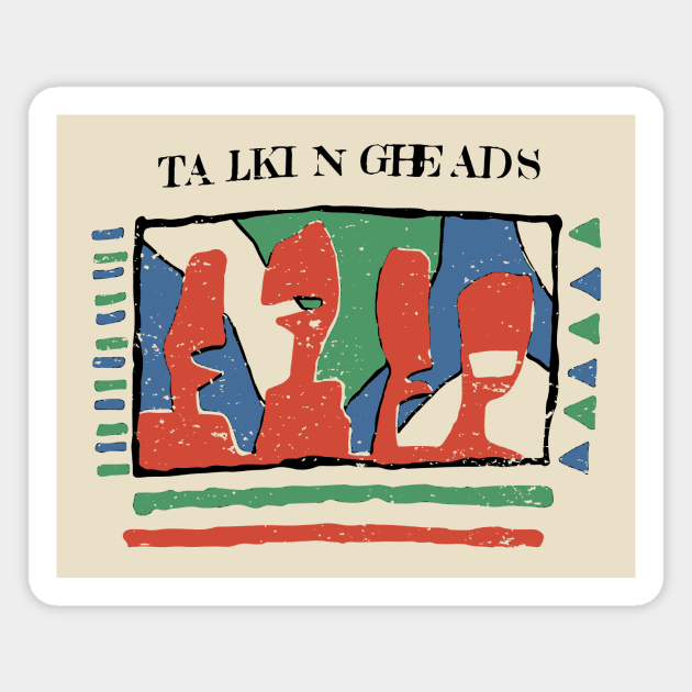 talking heads retro Magnet by fellfreestuffstudio